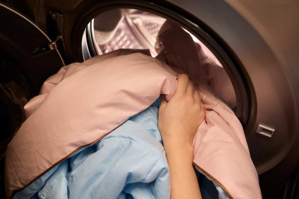 Piumone in lavatrice